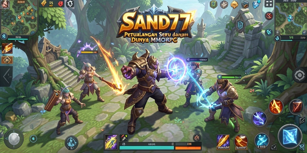 Gameplay epik dalam SAND77 dengan grafis menakjubkan.