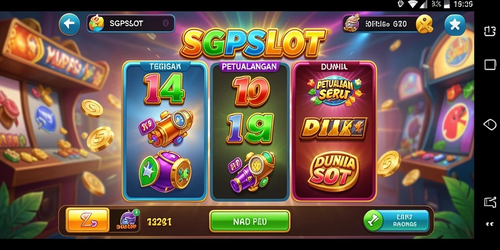 Screenshot gameplay SGPSLOT menampilkan momen mendebarkan saat bermain slot.